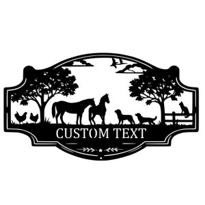 Farm Animals Ornate Custom