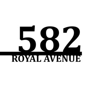Modern Address Sign