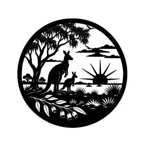 Kangaroos Gum Tree