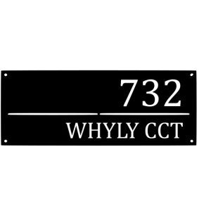 House Number & Address Modern Custom